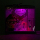 Сувенир световой стекло карандашница "Малышка и лебеди" МИКС 5,5х13,5х11,7 см - Фото 5