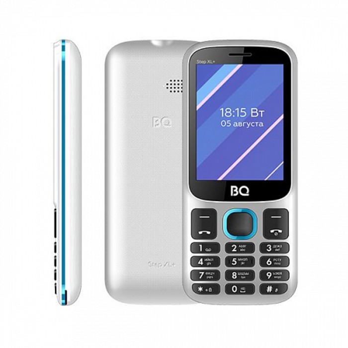 Сотовый телефон BQ M-2820 Step XL+ 2,8", 32Мб, microSD, 2 sim, бело-синий - Фото 1