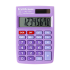 Калькулятор карманный 8-разрядов ErichKrause PC-101 Pastel, фиолетовый - фото 300815515
