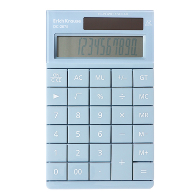 Калькулятор настольный 12-разрядов ErichKrause DC-2675 Manga, микс