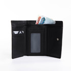 Кошелёк женский на кнопке, цвет чёрный - фото 23962724