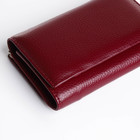 Кошелёк женский на кнопке, цвет бордовый - фото 23962728