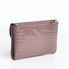 Кошелёк женский на магните, цвет пудра - фото 23968546
