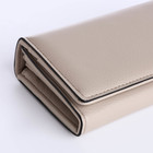 Кошелёк женский на магните, цвет бежевый - фото 23949321