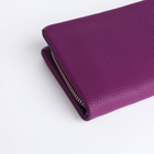Кошелёк женский на молнии, цвет фиолетовый - фото 23962908