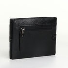 Зажим для купюр, отделение для карт, монет, сим-карт, цвет чёрный - фото 23962997