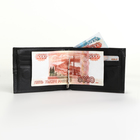 Зажим для купюр, отделение для карт, монет, сим-карт, цвет чёрный - фото 23963001