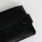 Портмоне мужское на кнопке, отделение для сим-карт, цвет чёрный - фото 23963018