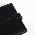 Портмоне мужское на кнопке, отдел для автодокументов, цвет чёрный - фото 23963052