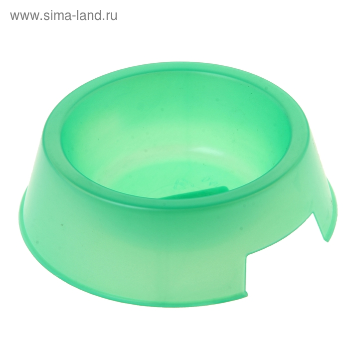 Миска пластиковая 17 х 17 х 5 см, 400 мл, зелёная - Фото 1