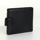 Портмоне мужское на кнопке, цвет чёрный - фото 23963132