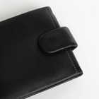 Портмоне мужское на кнопке, цвет чёрный - фото 23963133