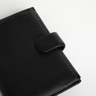 Портмоне мужское на кнопке, отдел для автодокументов, цвет чёрный - фото 23963167