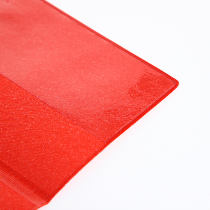 Обложка для паспорта, Герб, 9,5*0,5*13,5 см, конгрев, винилл 4007, красный