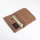 Кошелёк женский на магните, цвет бежевый - фото 23963244