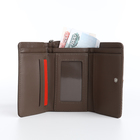 Кошелёк женский на кнопке, цвет хаки - фото 23968670