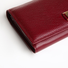 Кошелёк женский на магните, цвет бордовый - фото 23968673