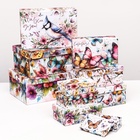 Набор коробок подарочных 10 в 1 «Птицы и бабочки», 32.5×20×12.5 -12×7×4 см - Фото 3
