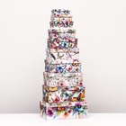 Набор коробок подарочных 10 в 1 «Птицы и бабочки», 32.5×20×12.5 -12×7×4 см - Фото 4