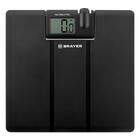 Весы напольные BRAYER BR3736, электронные, до 180 кг, 4хАА (не в комплекте), чёрные - фото 4444886