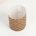 Форма бумажная для кекса, маффинов и кулича "ХВ Золотое" 70 х 85 мм - Фото 2