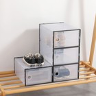 Коробка для хранения обуви с дверцей Доляна Large size, 26×33.5×16.5 см, 2 шт. - Фото 9