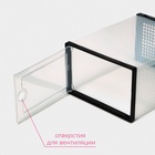 Коробка для хранения обуви с дверцей Доляна Large size, 26×33.5×16.5 см, 2 шт. - Фото 3