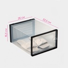 Коробка для хранения обуви с дверцей Доляна Large size, 26×33.5×16.5 см, 2 шт. - Фото 4