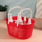 Органайзер для хранения, с ручками, 1 секция, 27×18×14.5 см, МИКС - Фото 3