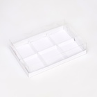 Коробка для муссовых пирожных 6 штук, 26×17×6 Белый 10423711
