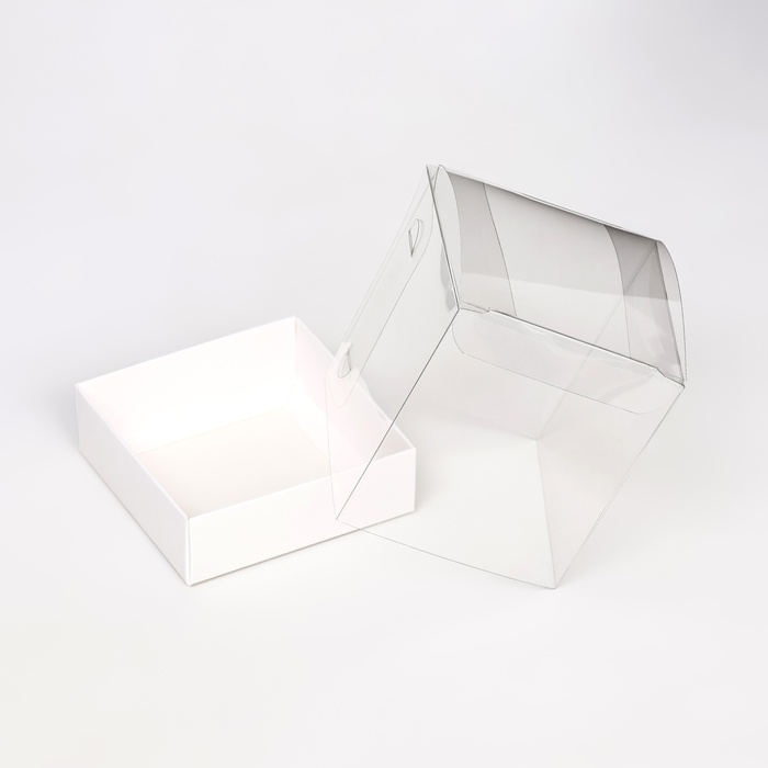 Упаковка для кондитерских изделий, белый, 8 х 8 х 9 см
