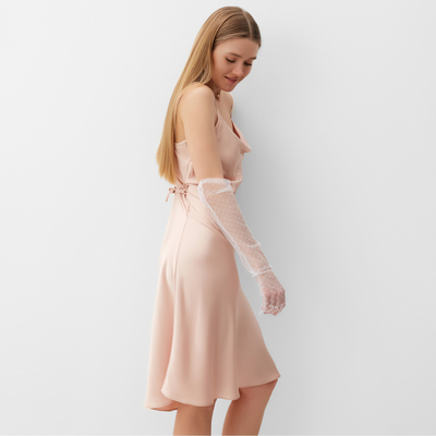 Платье мини женское MINAKU: Casual Collection, нежно-розовое, размер 46