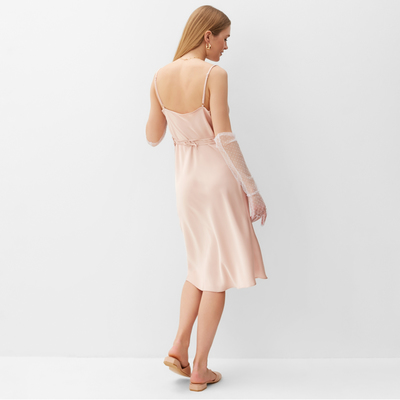 Платье мини женское MINAKU: Casual Collection, нежно-розовое, размер 46