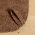 Набор для бани " БУДЕНОВКА", шапка, рукавица, коврик, темный - Фото 6