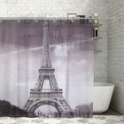 Штора для ванны Доляна «Париж», 180×180 см, полиэстер - Фото 1