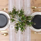 Дорожка на стол Этель коричневый 30×180 см, 100% п/э - Фото 3