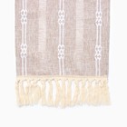 Дорожка на стол Этель коричневый 30×180 см, 100% п/э - Фото 4