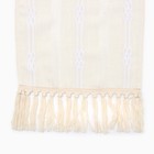 Дорожка на стол «Этель» 30×180 см, бежевая - Фото 4