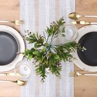 Дорожка на стол «Этель» 30×180 см, серая - Фото 3