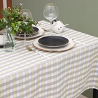 Скатерть «Этель», жёлтая, 140×180 см, 100% п/э - Фото 2