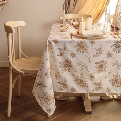 Скатерть «Этель» с тиснением, 140×220±5 см, 100% п/э, 120 г/м²