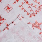 Скатерть новогодняя «Этель. Новогодняя», 140×220±5 см, 80% п/э, 20% лён, 120 г/м² - Фото 5
