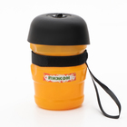 Поилка прогулочная, 520 мл, 15×7×7, см, с силиконовой чашей, пластик, жёлтая - Фото 2