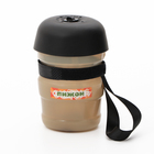 Поилка прогулочная, 520 мл, 15×7×7, пластик, бежевая - Фото 2