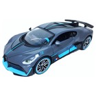 Машинка Maisto Bugatti Divo со светом и звуком, 1:24, цвет серо-голубой - Фото 4