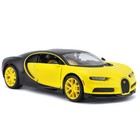 Машинка Maisto Die-Cast Bugatti Chiron, открывающиеся двери, 1:24, цвет чёрно-жёлтый - Фото 2