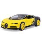 Машинка Maisto Die-Cast Bugatti Chiron, открывающиеся двери, 1:24, цвет чёрно-жёлтый - Фото 12