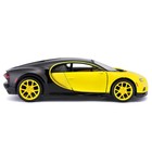 Машинка Maisto Die-Cast Bugatti Chiron, открывающиеся двери, 1:24, цвет чёрно-жёлтый - Фото 3