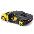Машинка Maisto Die-Cast Bugatti Chiron, открывающиеся двери, 1:24, цвет чёрно-жёлтый - Фото 10