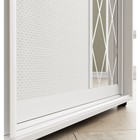 Шкаф-купе «Вера КР», 1200×600×2300 мм, ЛДСП/зеркало, с ящиками, цвет белый шагрень - Фото 4